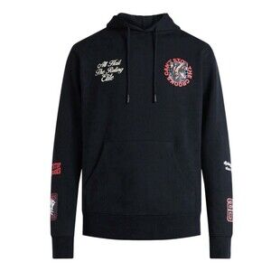 Men’s Graphic Doberman Hoodie Crooks & Castles - Black And Red - Size Large New